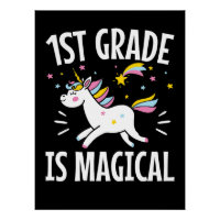 Schüler der 1. Klasse ist ein magisches Einhorn