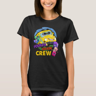 Schüler der 4. Klasse Lehrer Schulbus Wachsmalstif T-Shirt