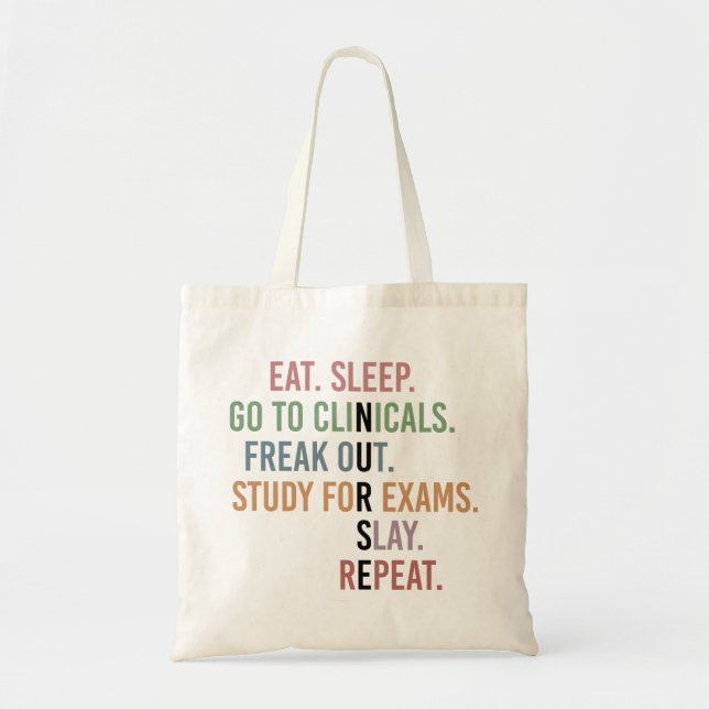 Schüler der Funny Nursing School Future Nurse Gesc Tragetasche (Vorne)