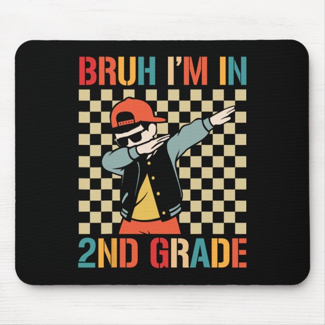 Schüler der zweiten Klasse Dabbing Junge Zurück zu Mousepad (Vorne)