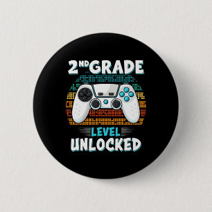 Schüler der zweiten Klasse Zurück zur Schule Gamer Button