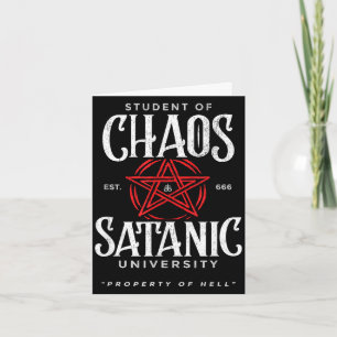 Schüler des Chaos Satanische Universität Coven für Karte