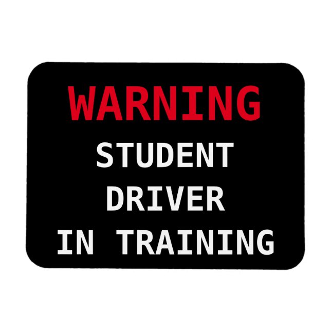 Schüler Driver Car Magnet (Horizontal)