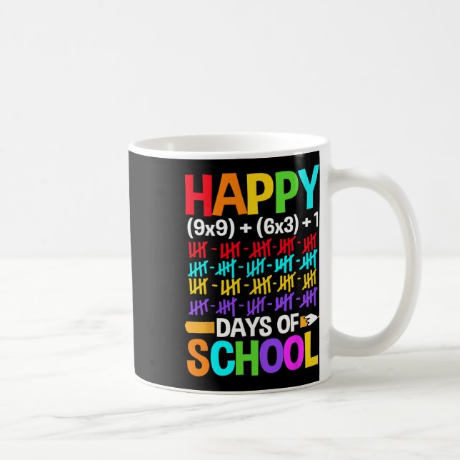 Schüler freuen sich über 100 Schultage Kaffeetasse (Rechts)