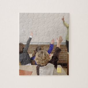 Schüler im Klassenzimmer Puzzle