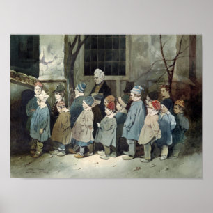 Schüler im Spielplatz Poster