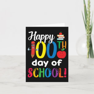 Schüler Kinder Lehrer Geschenk zum 100. Schultag Karte