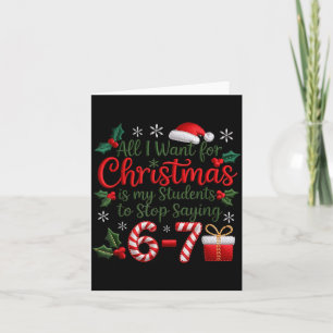 Schüler sagen 6-7 67 Sechs Sieben Lustige Lehrer C Karte