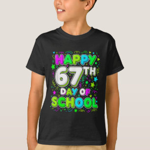 Schüler Sechs Sieben Trend 67 Glücklicher 67. Tag T-Shirt