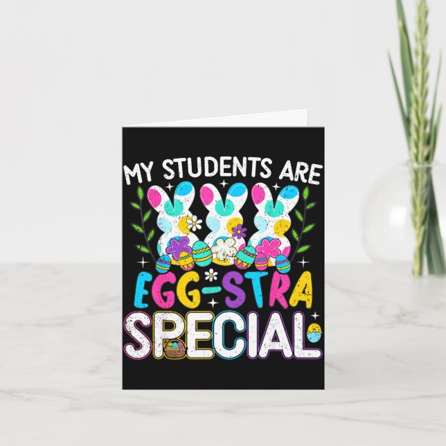 Schüler sind extra-special-Osterlehrer Karte (Vorderseite)