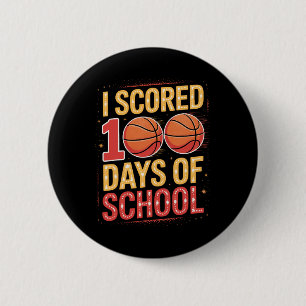 Schüler Sketll Ich habe 100 Tage Schule geschafft Button