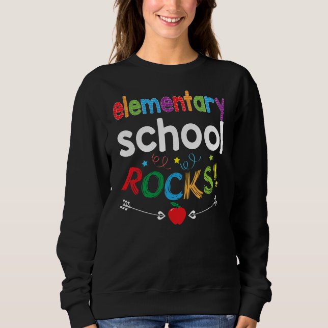 Schülerinnen und Schüler der Grundschule Rocks Sweatshirt (Vorderseite)