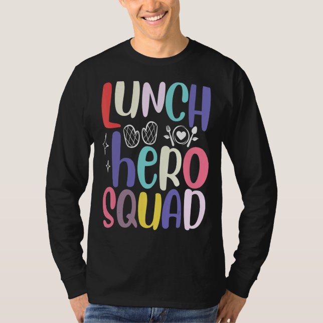 Schulessen Held Squad Cafeteria Arbeitnehmer 2 T-Shirt (Vorderseite)