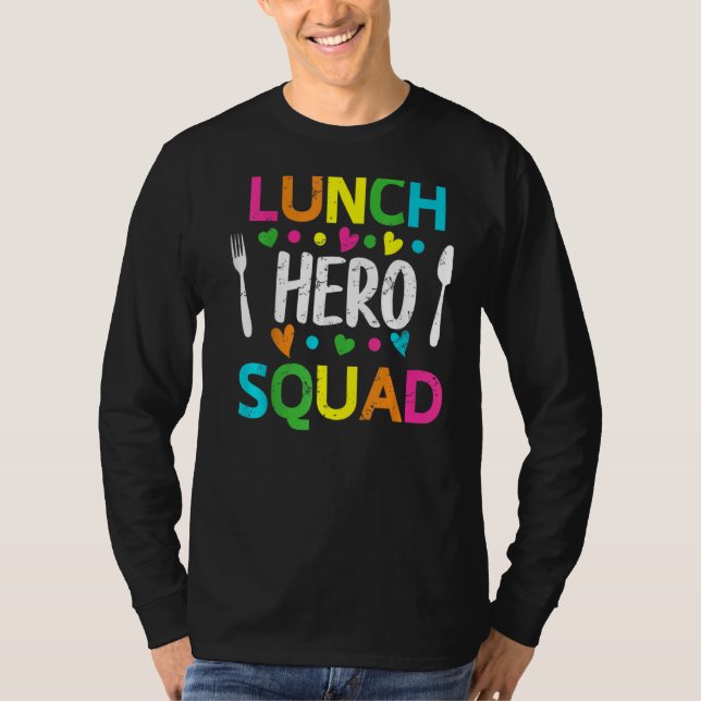 Schulessen Held Squad Cafeteria Arbeitnehmer 2 T-Shirt (Vorderseite)