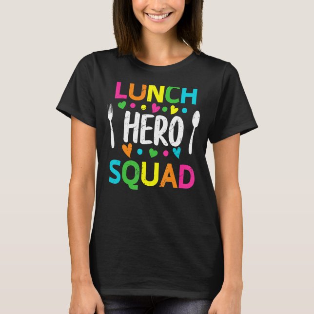 Schulessen Held Squad Cafeteria Arbeitnehmer 7 T-Shirt (Vorderseite)