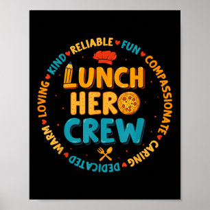 Schulessen Held Squad Funny Cafeteria Workeria Cr Poster