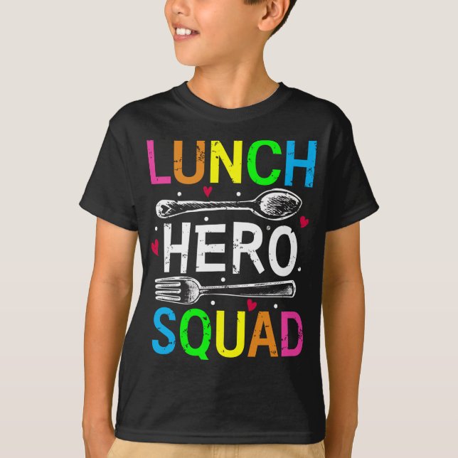 Schulessen Herd Squad Cafeteria Workers Boy T-Shirt (Vorderseite)