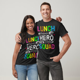 Schulessen Hero Squad Cafeteria Arbeitnehmer Männe T-Shirt