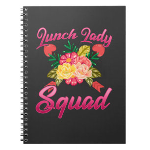 Schulessen Lady Squad Cafeteria Frauen Notizblock