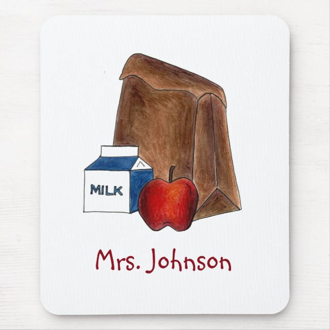 Schulessen Personalisiert Lehrer Geschenkmousse Pa Mousepad (Vorne)