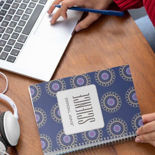 Schulfach Name Personalisiert Notizblock (Von Creator hochgeladen)