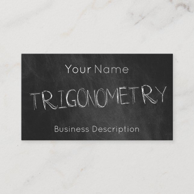 Schulfach-Visitenkarte Visitenkarte (Vorderseite)