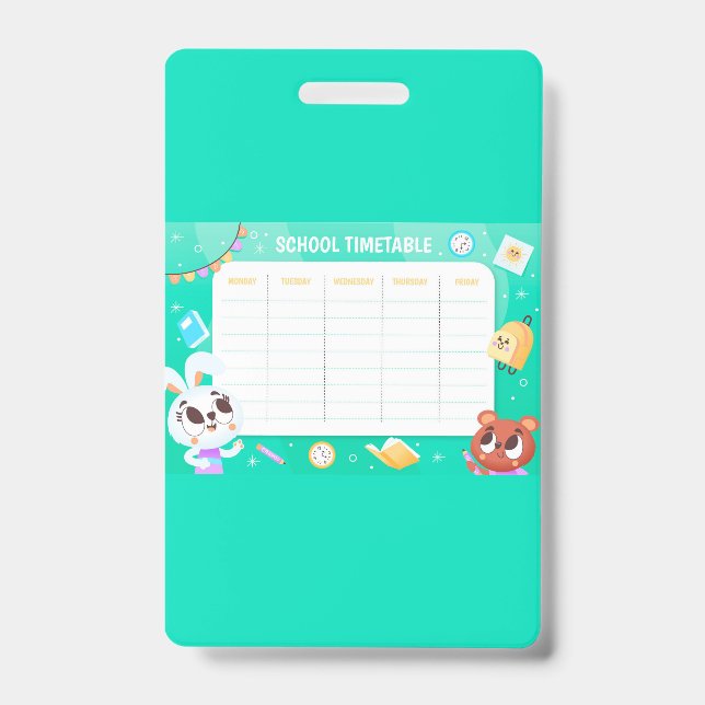 Schulfahrplan Ausweis (Vorderseite)