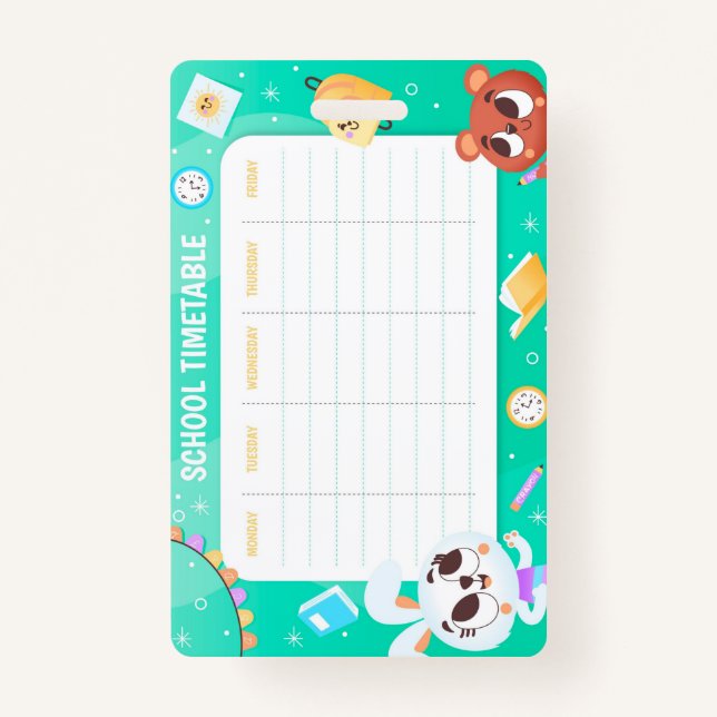 Schulfahrplan Ausweis (Rückseite)