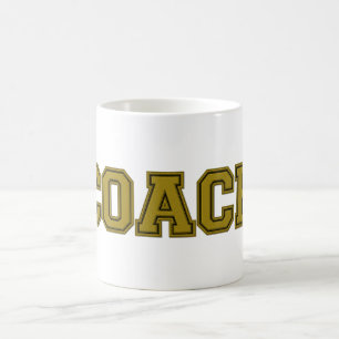 Schulfarben COACH-Tasse, Black-Gold Tasse