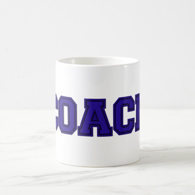 Schulfarben COACH-Tasse, blau-schwarz Kaffeetasse (Mittel)
