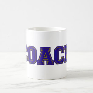 Schulfarben COACH-Tasse, Blue-Gold Tasse