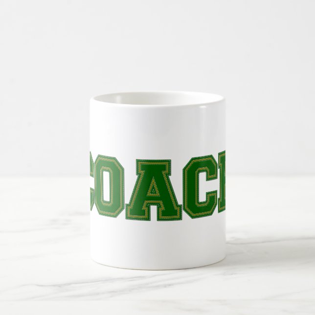 Schulfarben COACH-Tasse, Green-Gold Tasse (Mittel)