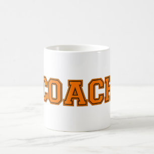 Schulfarben COACH-Tasse, orange-schwarz Kaffeetasse
