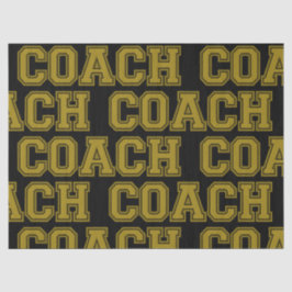 Schulfarben COACH Varsity Letters-Black-Gold Seidenpapier