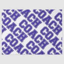 Schulfarben COACH Varsity Letters-Blue-White