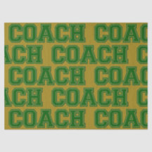 Schulfarben COACH Varsity Letters-Green-Gold