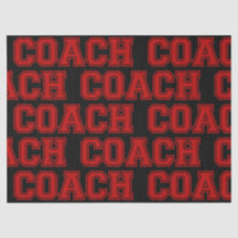Schulfarben COACH Varsity Letters Red and Black