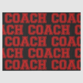 Schulfarben COACH Varsity Letters Red and Black Seidenpapier