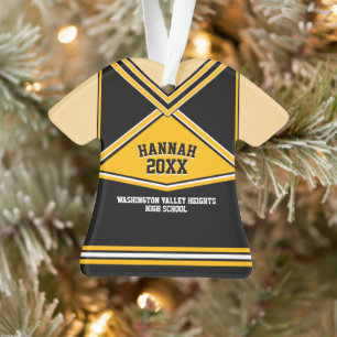 Schulfarben Personalisiert Cheerleader Uniform Ornament