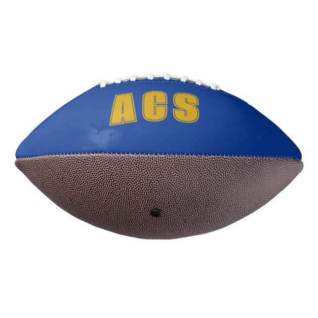 Schulfarben Royal Blau und Gold Team Football (Gedreht 270)
