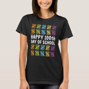 Schulfeier Schüler Lehrer Happy 100. Tag T-Shirt
