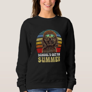 Schulferien Für Sommer Pudel Hund Lehrer Sweatshirt