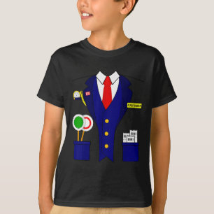 Schulführer Schaffner Zugfahrerkarneval T-Shirt