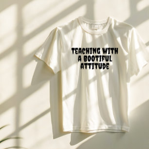 Schulhalloween für ironische Lehrerin, schwarze Ty T-Shirt