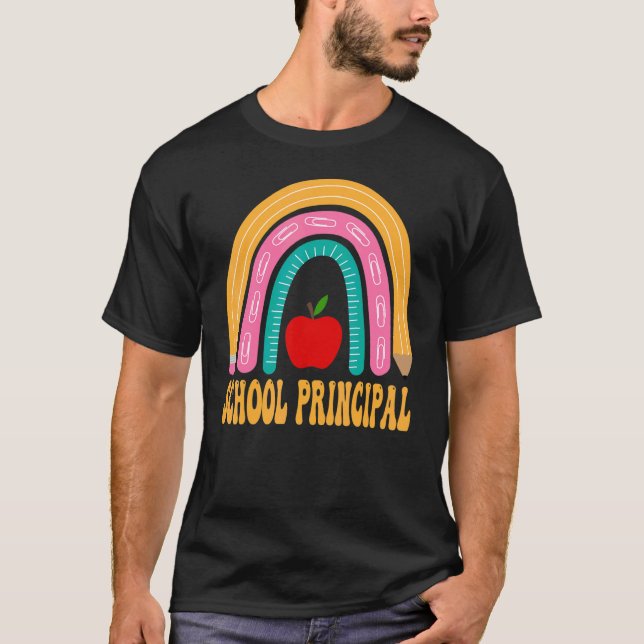 Schulhauptstadt Rainbow Pencil zurück zur SchulApp T-Shirt (Vorderseite)