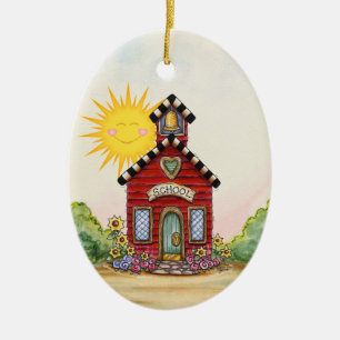 Schulhaus - SRF Keramik Ornament