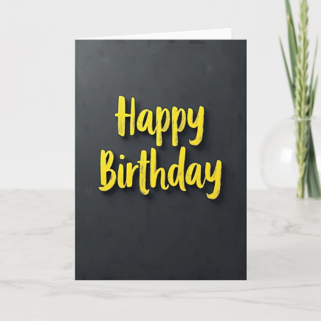 Schulheft-Style-Birthday-Karte Karte (Vorderseite)