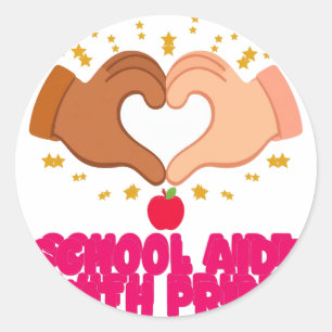 Schulhelfer Mit Stolz Herz Lustiger Rund Sticker