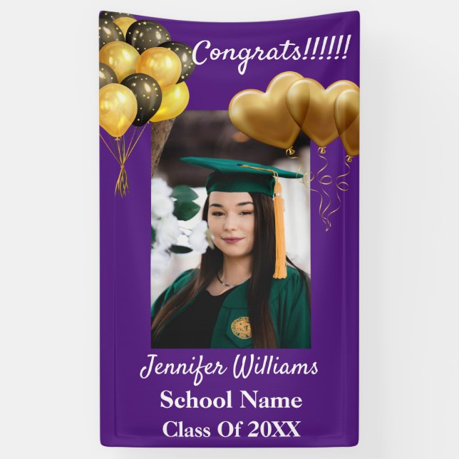 Schuljahr 2021 - Verbot für kundenspezifische Foto Banner (Vertikal)