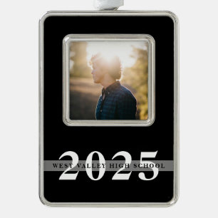 Schuljahr   ABSCHLUSS FOTO Rahmen-Ornament Silber